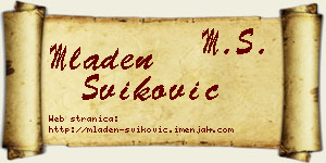 Mladen Šviković vizit kartica